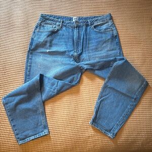 BDG Urban Outfitters Mom High-Rise Jeans, EUC, Distressed Blue Wash | Women’s 34